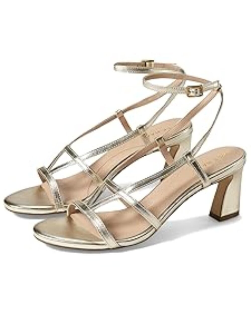 Cole Haan Gold Leather Amber Sandals Size 8.5